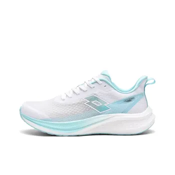 LOTTO Shock Absorbing, Non Slip, Wear Resistant, Breathable And Lightweight Low Top Running Shoes Men's White Blue