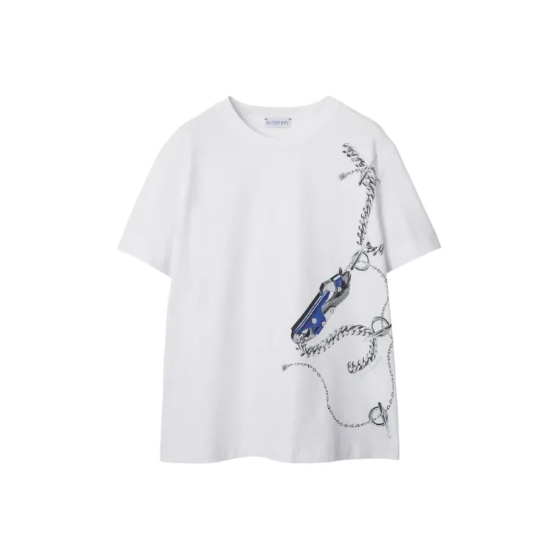 Burberry Knight Printed Crewneck T Shirt-0