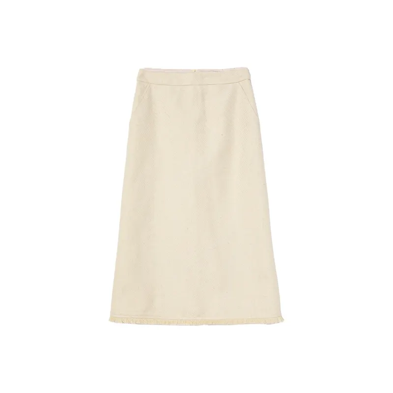 WESTLINK Casual Long Skirts Women's Apricot-0