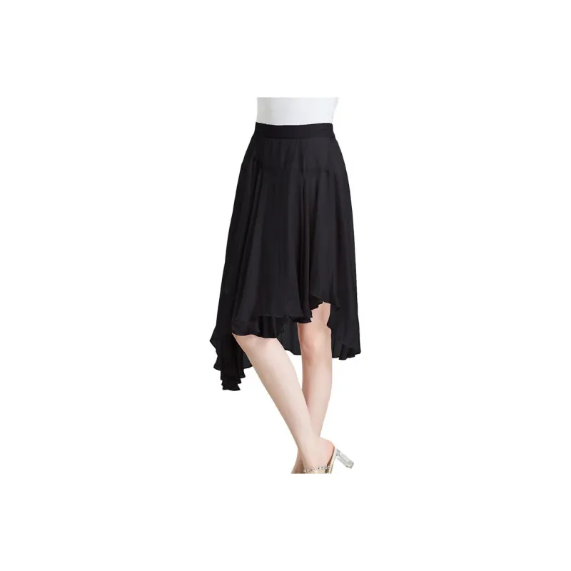 Yi Mengyuan Silk Casual Long Skirt Women's-3