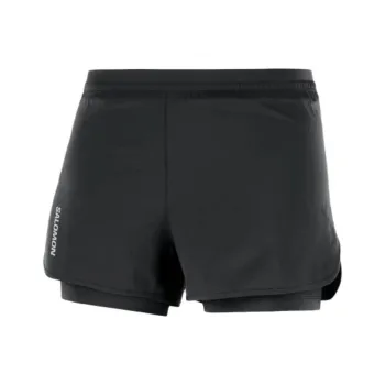 SALOMON CROSS CROSS 2IN1 Sports Shorts Women's Black