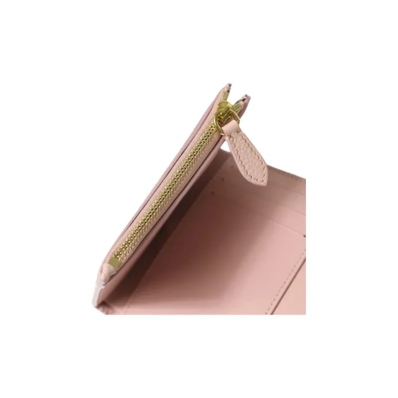 Burberry Calfskin Wallet Mini Women's Pink-7
