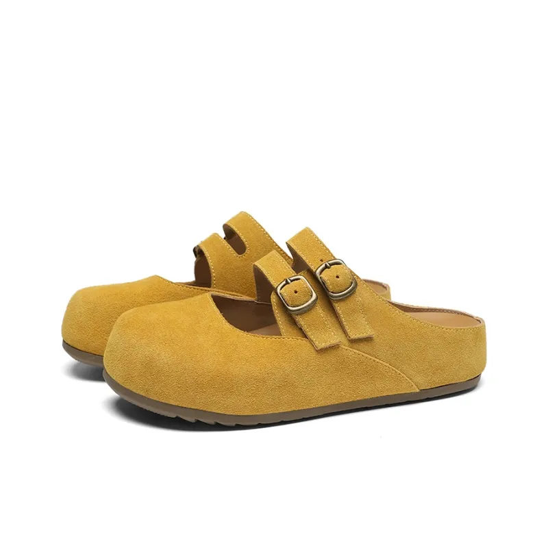ZHR Rubber Sole Quiet Abrasion Resistant Closed Toe Slippers Women's-5