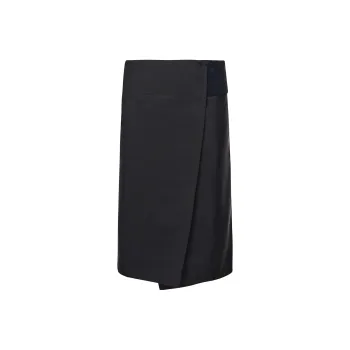 Alaia Touch-Strap Wrap Midi Skirt