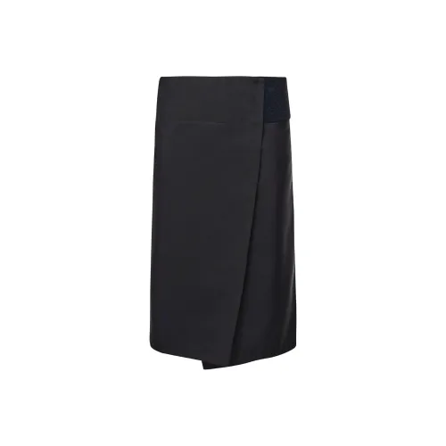 Alaia Touch Strap Wrap Midi Skirt