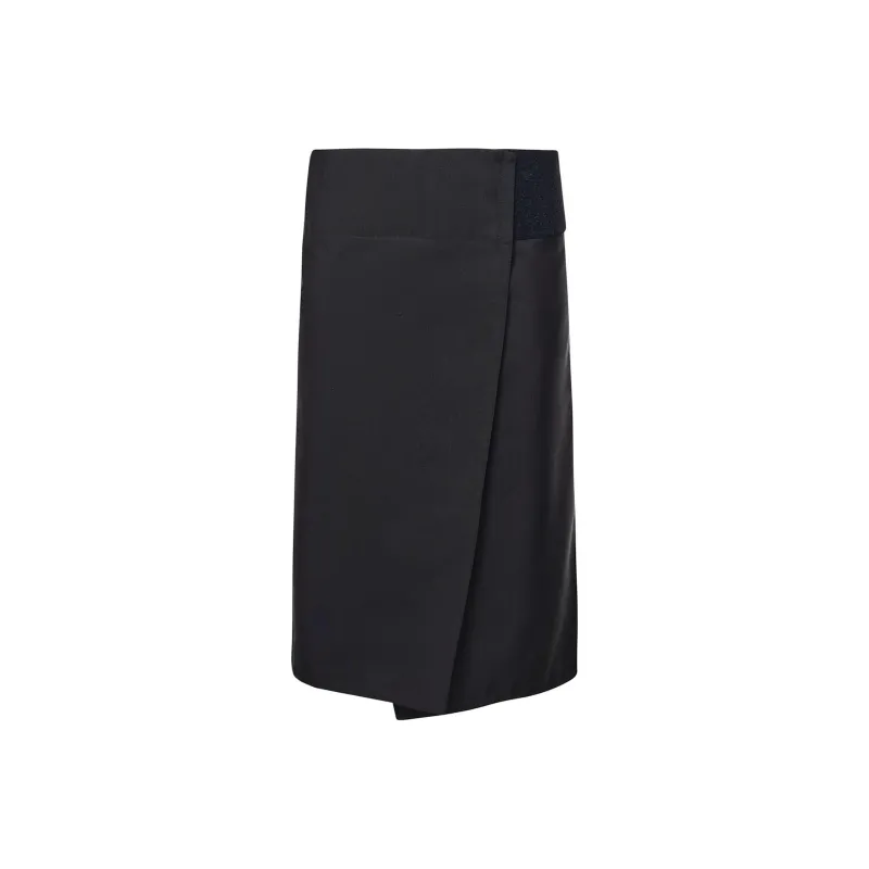 Alaia Touch Strap Wrap Midi Skirt-0
