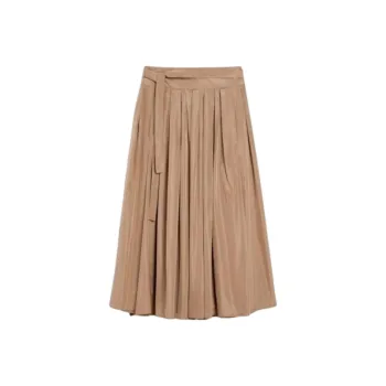 MaxMara Gea High Waist Pleated Skirt