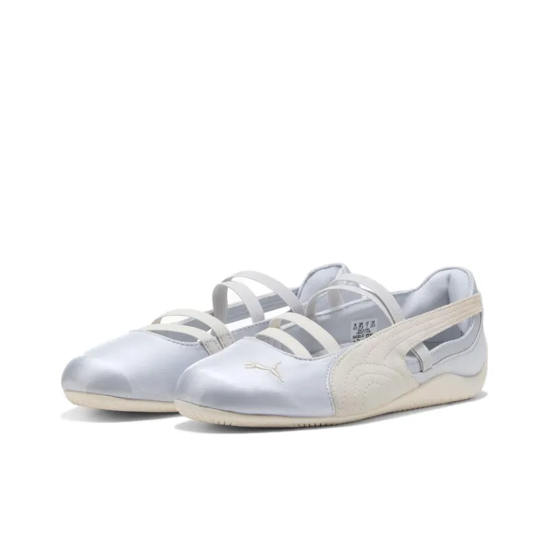PUMA Speedcat Ballet Silver Mist Warm White Satin Women's-2