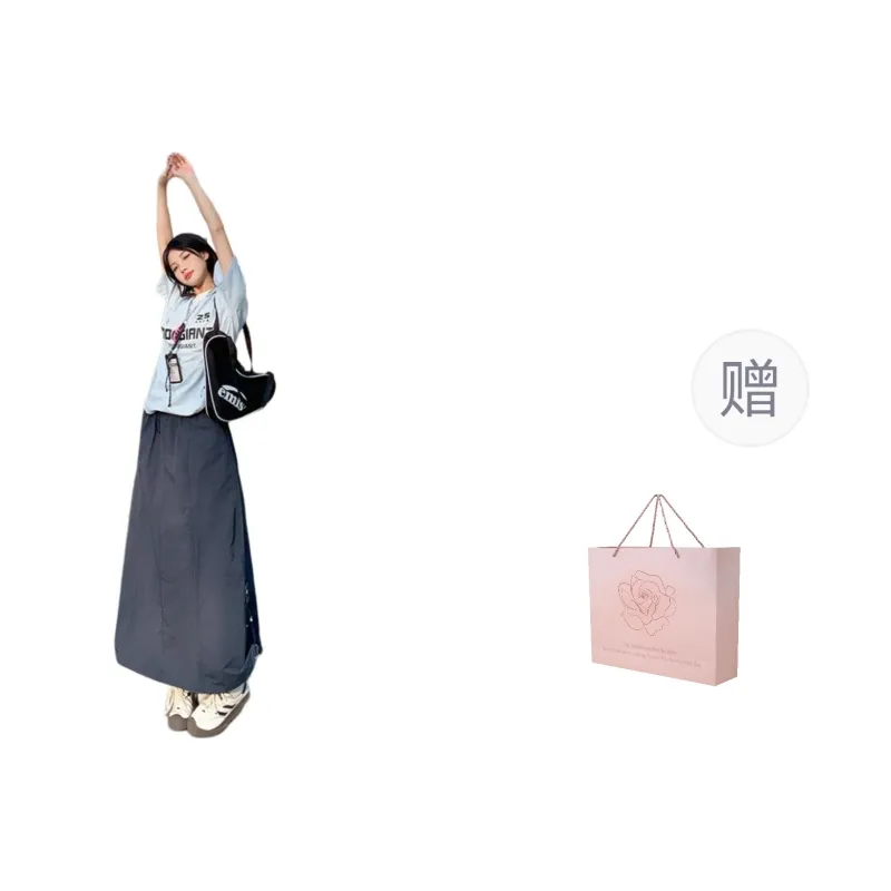 ZAZN Casual Long Skirts Women's-0