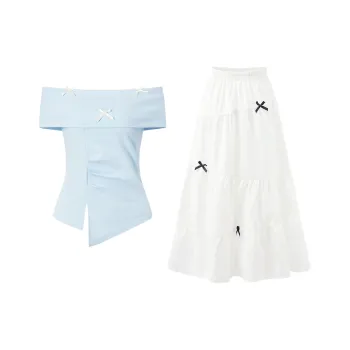 7 SEVFUN Two Piece Skirt Sets Women's
