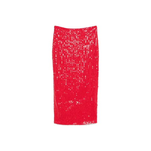 Rotate Sequin Detailed Zipped Pencil Skirt