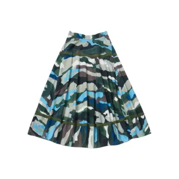 Toogood FW24 Casual Long Skirts Women's Camouflage