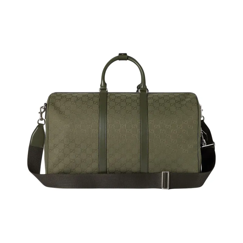 GUCCI Canvas Portable One Shoulder Travel Bag Men's Green-3