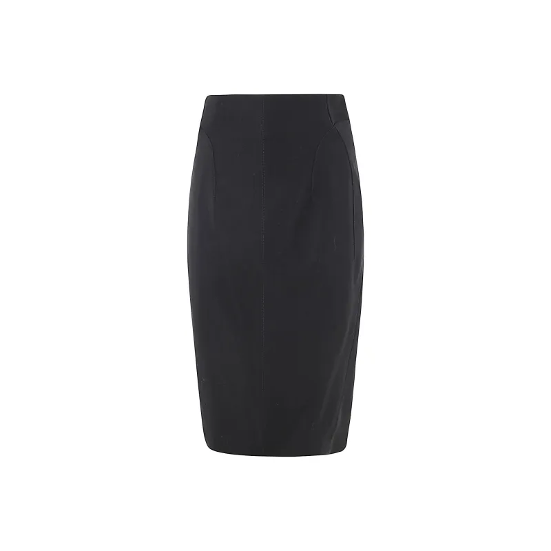 Mugler Buckled Tailored Skirt-0