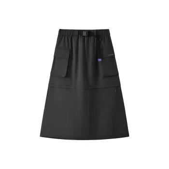 Skechers SS25 Casual Long Skirts Women's Midnight Black