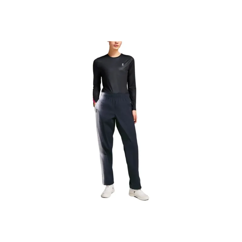 On Court Track Pants Tennis Bottoms Women's Black/White-0