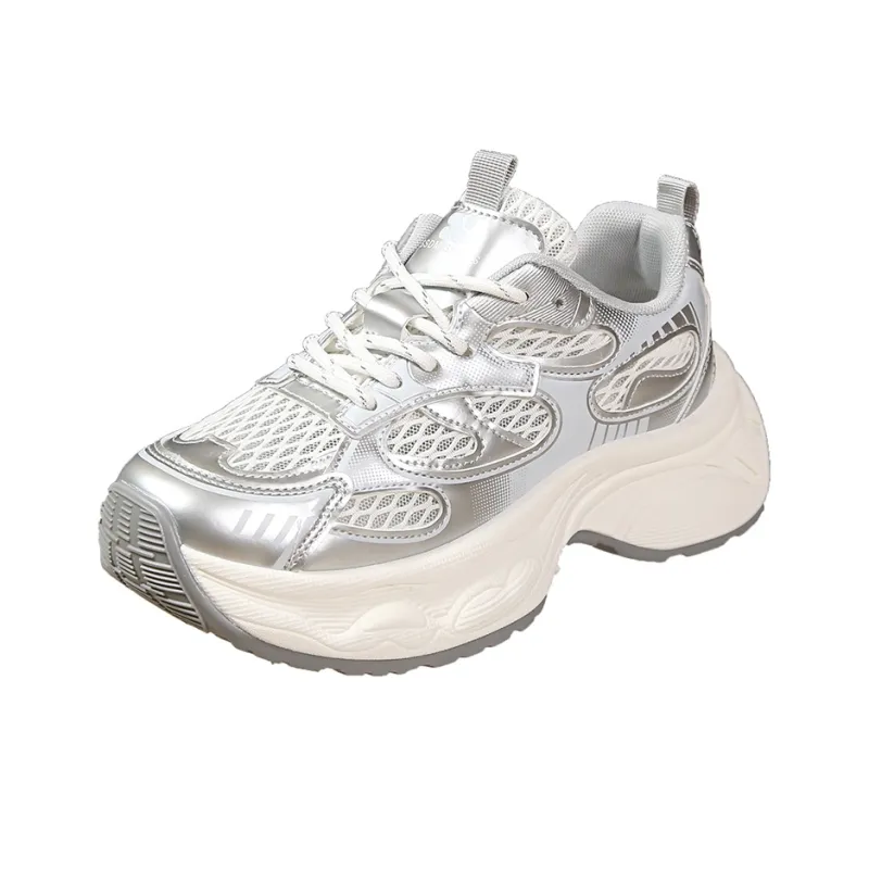 IHBOZ Slip Resistant, Abrasion Resistant, Breathable, Lightweight Low Top Chunky Sneakers Women's-5