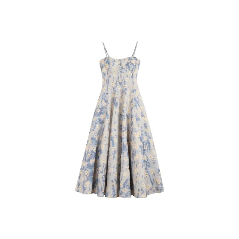 GOSO Slip Dresses Women's Light Blue-0