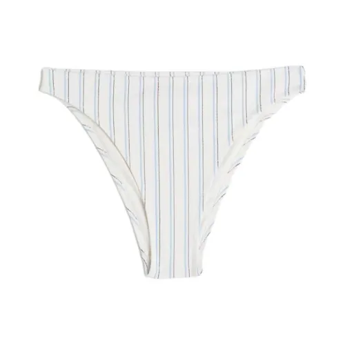 H&M Swimming Shorts Women's White Fine Stripes