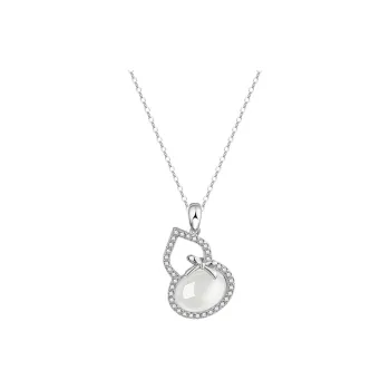 Shang Qianyi Natural Chalcedony Necklaces Women's