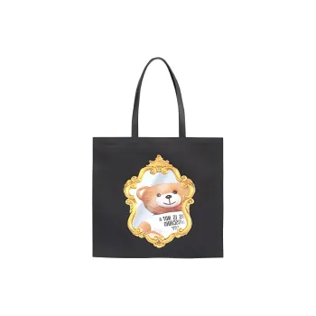 MOSCHINO Nylon Tote Bag Shopping Bag Shoulder Bag Handbag Regular Women's Black