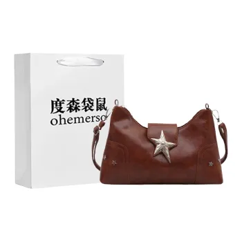 Dusen Kangaroo PU Crossbody Bag, Shoulder Bag Regular Women's Ecru/Black/Pink/Red/Light Brown