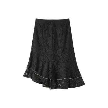 EICHITOO Casual Long Skirts Women's Black