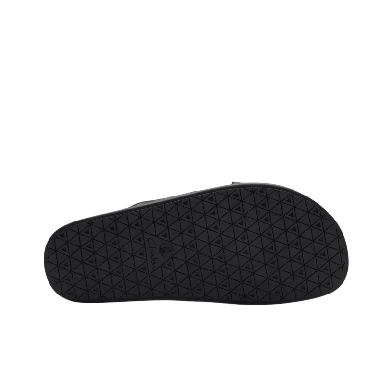 Clarks Rubber Sole Abrasion Resistant Slide Slippers Men's Black-5