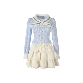 Mu Xiao Xin Two Piece Skirt Sets Women's