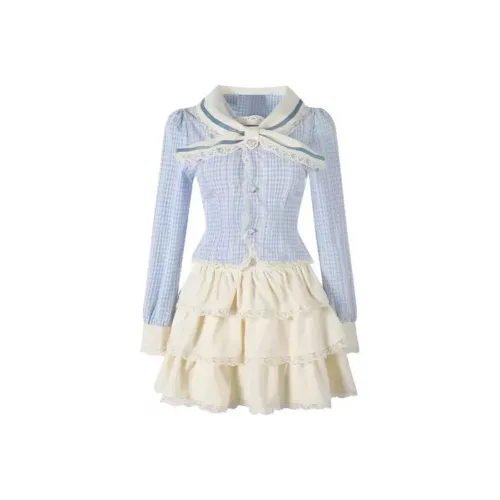 Mu Xiao Xin Two Piece Skirt Sets Women's