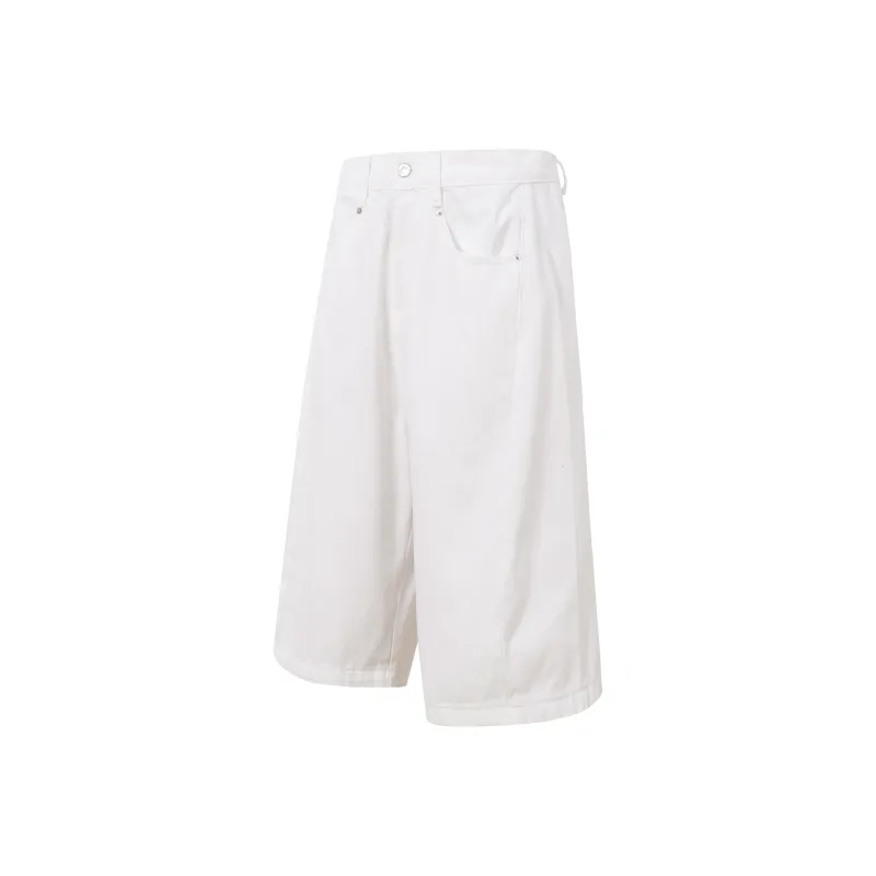 VINMUK Denim Shorts Unisex White-2