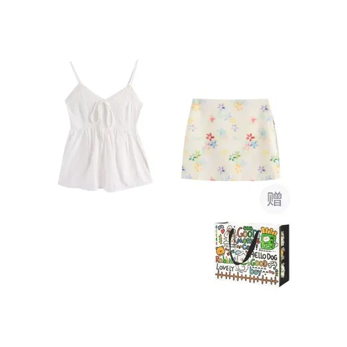 ZVJH Two Piece Skirt Sets Women's