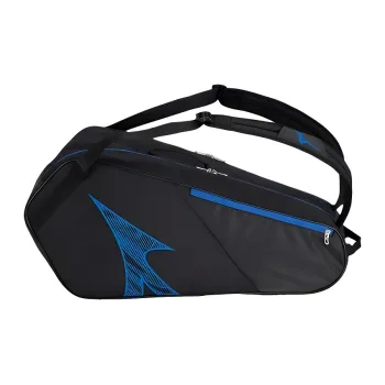 Mizuno Badminton Racket Bags 6 Pack Backpack Black Blue Unisex