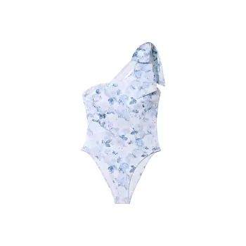 Victoria's Secret One piece Swimsuit Women's Blue And White Porcelain