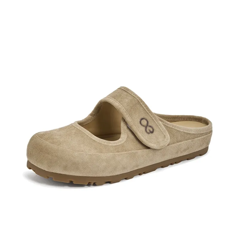 LINGPAO Rubber Sole Stitching Slip Resistant Closed Toe Slippers Women's-9
