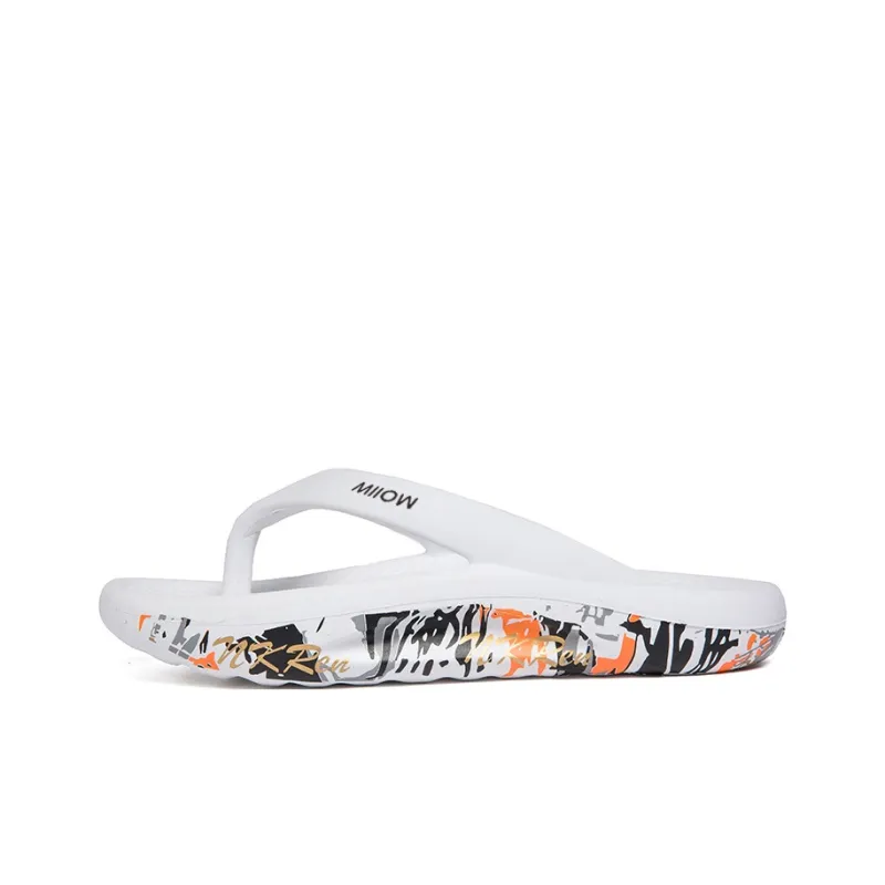 MIIOW EVA Graffiti Abrasion Resistant Slip Resistant Flip Flops Unisex-6