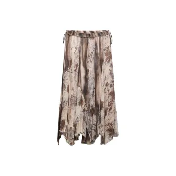 ZARA ZW Series Casual Long Skirts Women's Multicolor