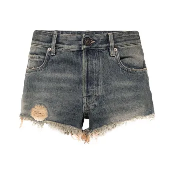 Balenciaga Denim Shorts Bluerust