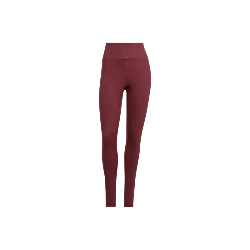 Adidas Yoga Essentials High-Waisted Leggings Athletic Trousers Women's Dark Shadow Red-0