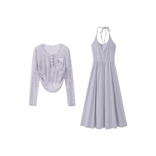 Alxnan Two Piece Skirt Sets Women's