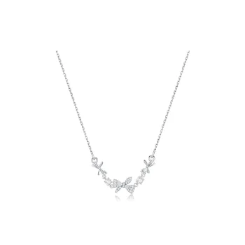 Barbie S925 Silver, Synthetic Cubic Zirconia Necklaces Women's