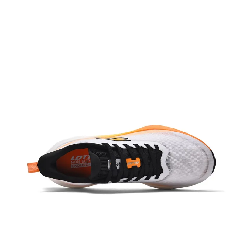 LOTTO Low Top Running Shoes Men's White Orange-2