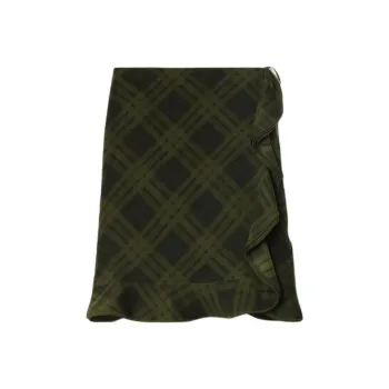 Burberry Casual Long Skirts Women's Oil Cyan