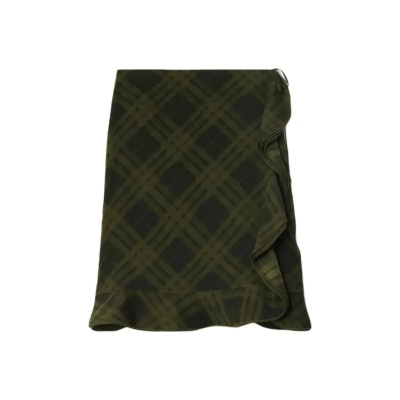 Burberry Casual Long Skirts Women's Oil Cyan-0