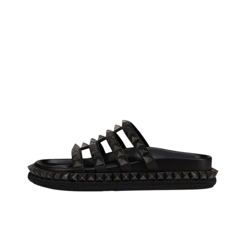 CL LUBOTING Slide Slippers Women's Black-0
