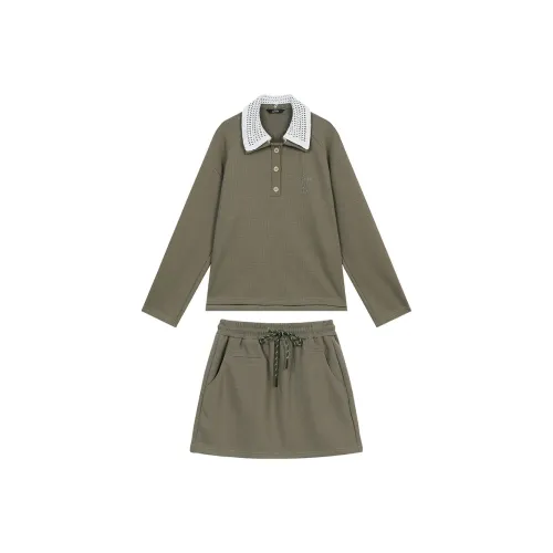 ELF SACK Skirt Set Women's Forest Green