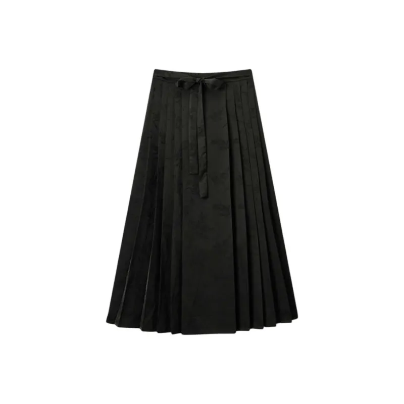 EICHITOO Casual Long Skirts Women's Black-0