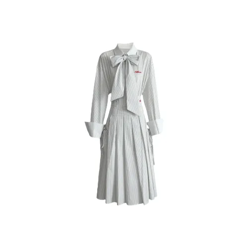 Udon House Skirt Set Women
s White