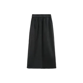 A Paradise For Awakening Casual Long Skirts Women's Dark Gray