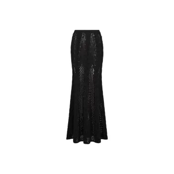 DIOR SS25 Casual Long Skirts Women's Black